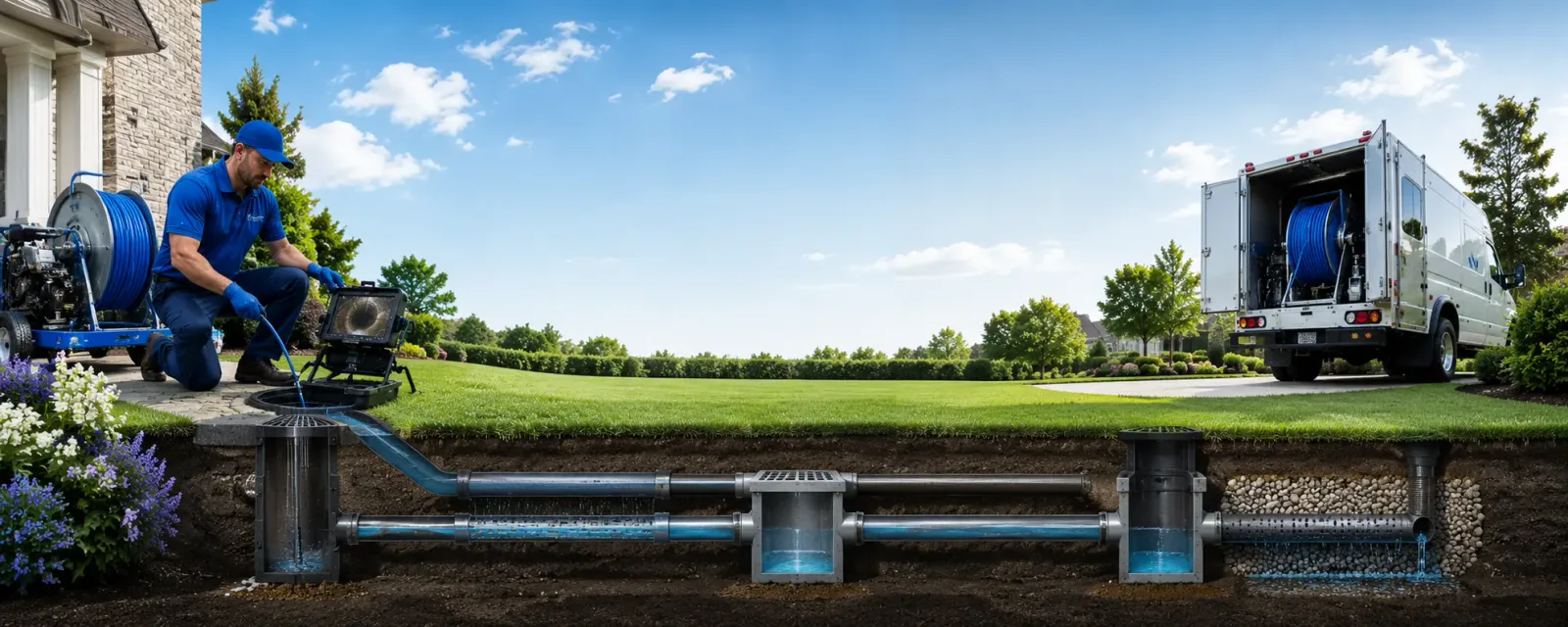 Outdoor drain cleaning information for Greensboro, VT